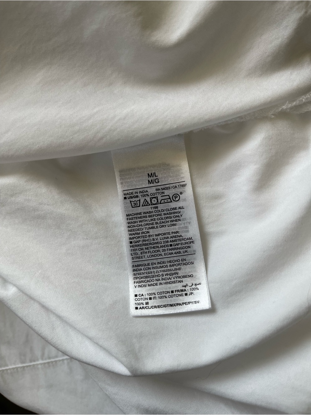 Banana Republic White Cotton Poplin Oversized Resort Trapeze Maxi Shirtdress M/L - Picture 9 of 11